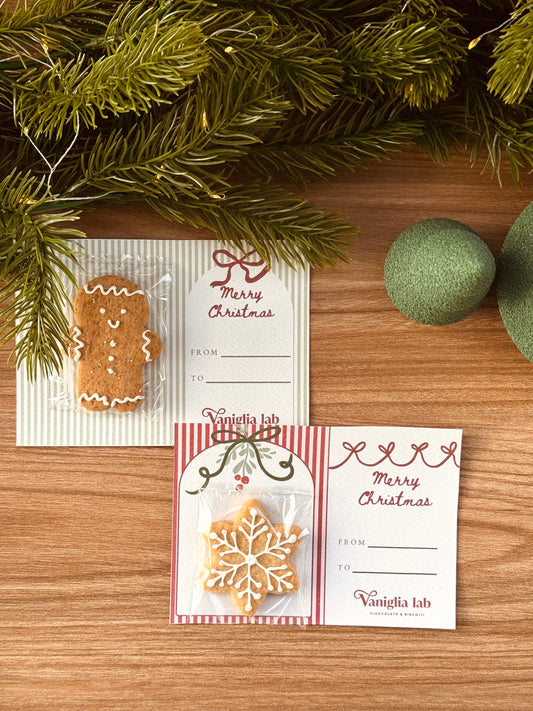 Mini biscotto con postcard